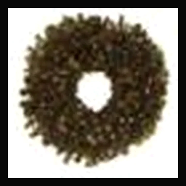 36" Sierra Wreath w/ Concave LED Lights — Red