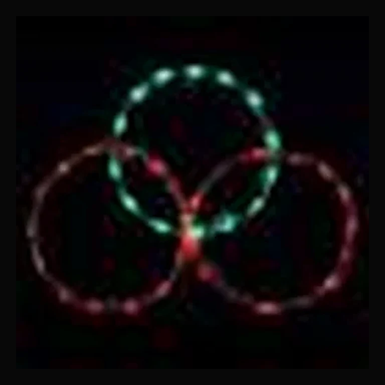 3 Circle Peak Topper LED Display - Red/Green