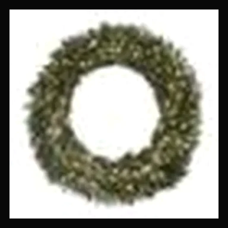 48"Mixed Noble Wreath with LED Lights — White
