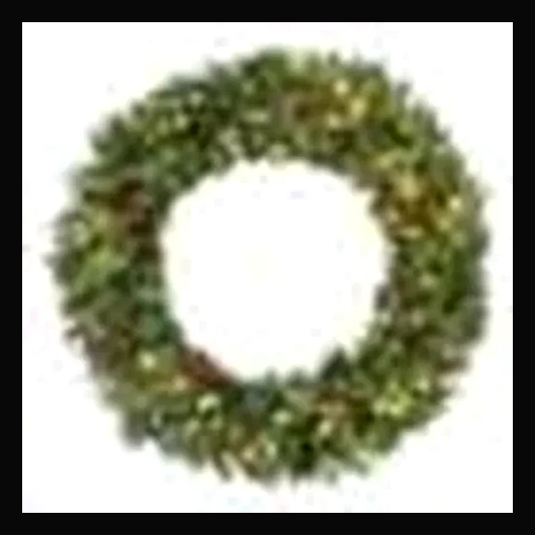 48" Estate Wreath Warm White