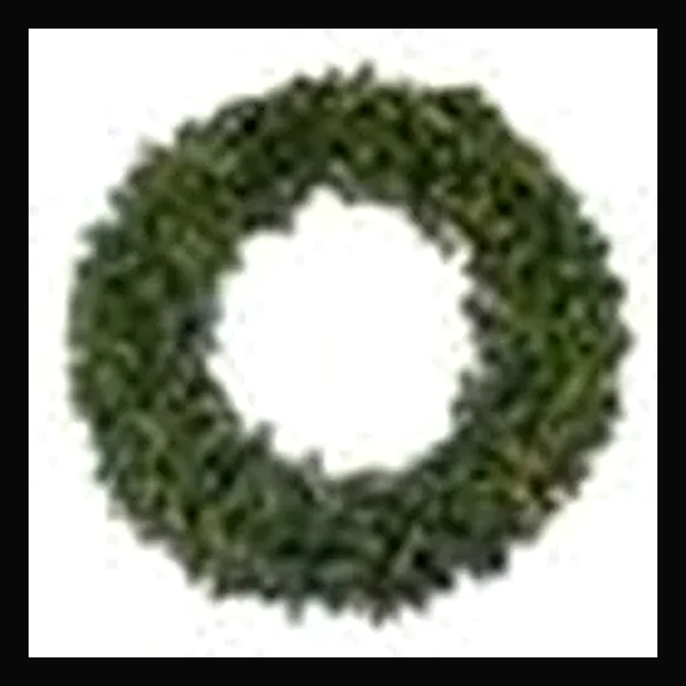 48" Sierra Wreath with Concave LED Lights — Warm