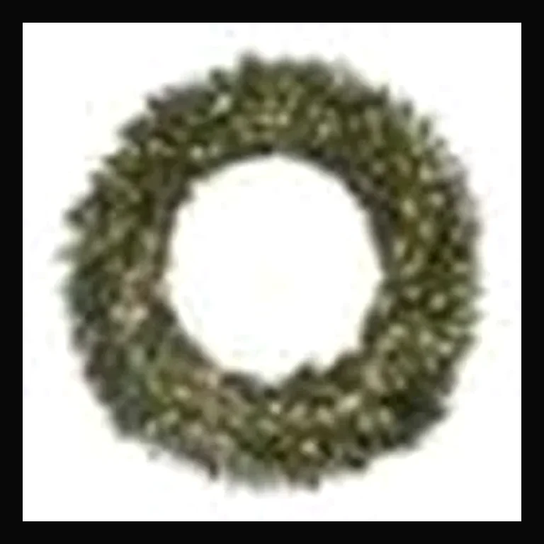 LED 60" Mixed Noble Wreath with White Concaves