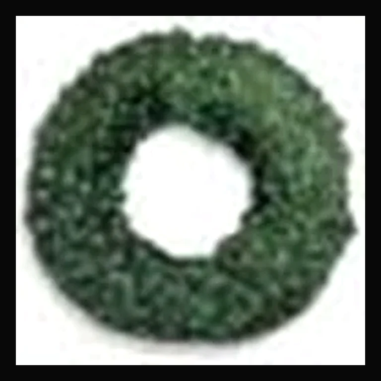 LED 60" Wreath with concave bulbs — Green