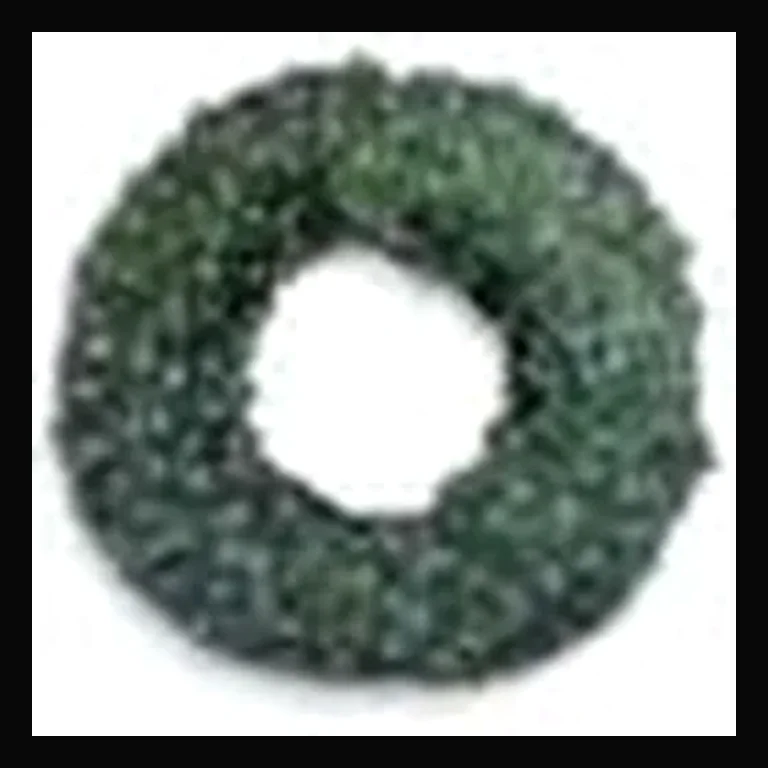 LED 60" Wreath with concave bulbs — Ice Blue
