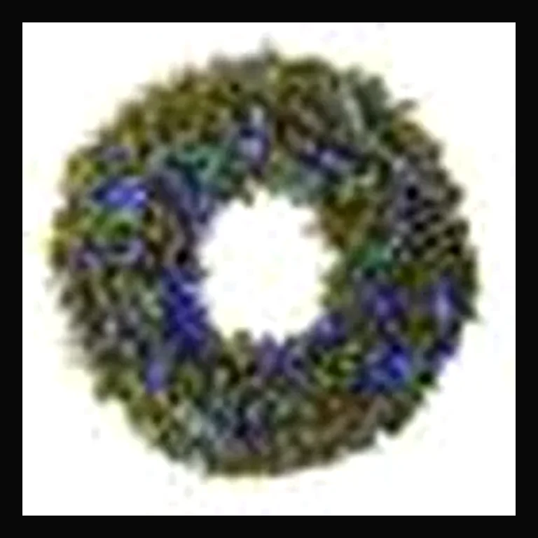 LED 60" Wreath with concave bulbs — Multi-Color