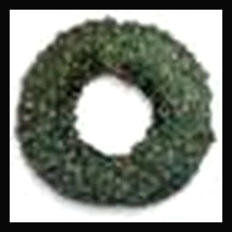 LED 60" Wreath with concave bulbs — Red