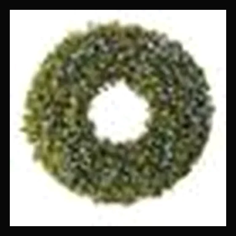 LED 60" Wreath with concave bulbs — White