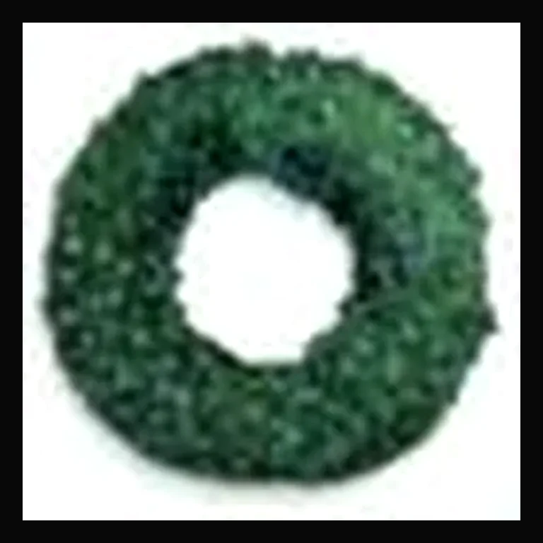 72" Wreath with Concave LED Lights — Blue
