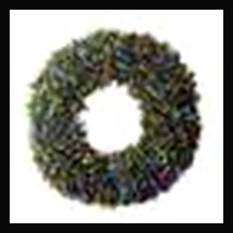 72" Wreath with Concave LED Lights — Multi-Color