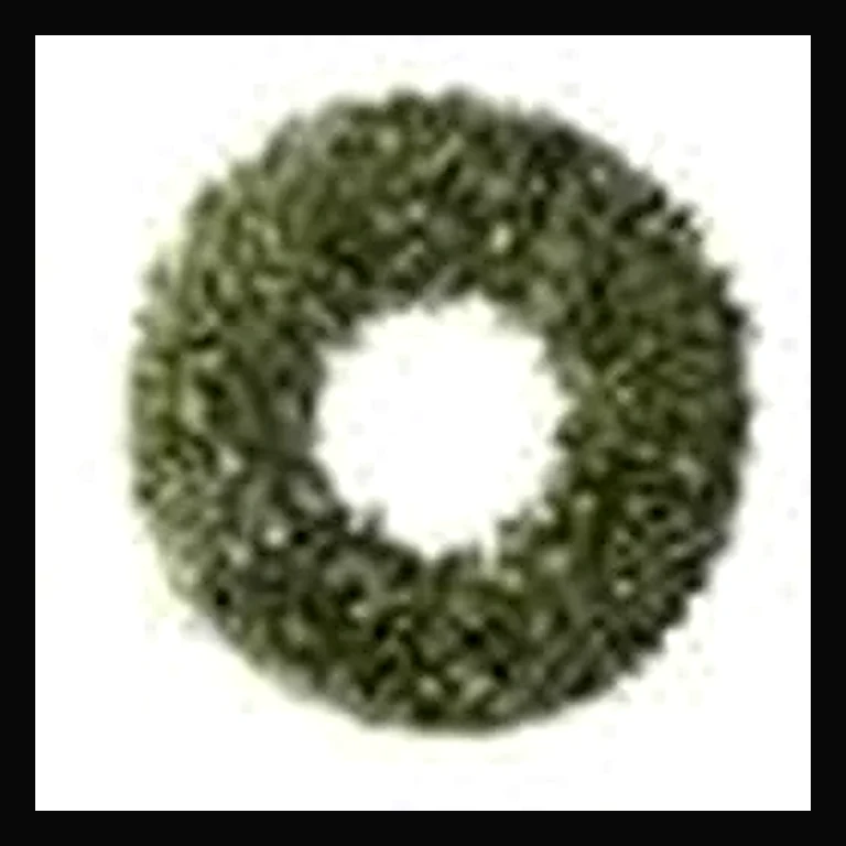 72" Wreath with Concave LED Lights — White