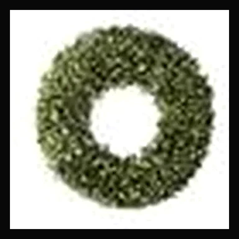72" Wreath with Concave LED Lights — Warm White