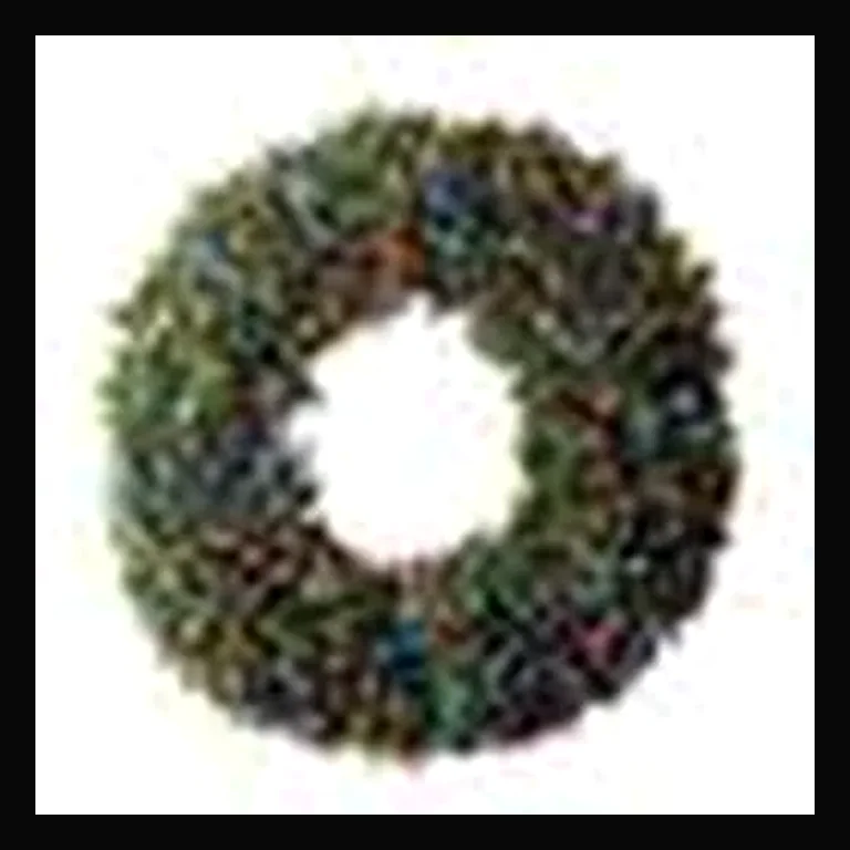 84" Wreath with Concave LED lights — Multi-Color