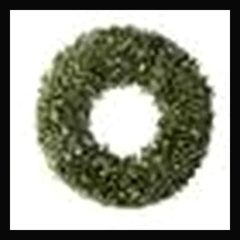 84" Wreath with Concave LED lights — White