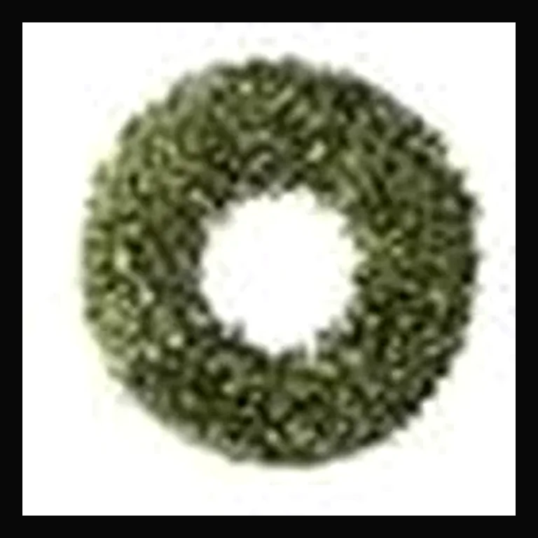 84" Wreath with Concave LED lights — Warm White