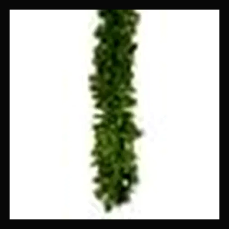 9' Sierra Garland with Concave LED Lights — Green