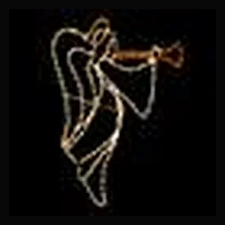 Christmas Angel LED Display - Warm White (Right