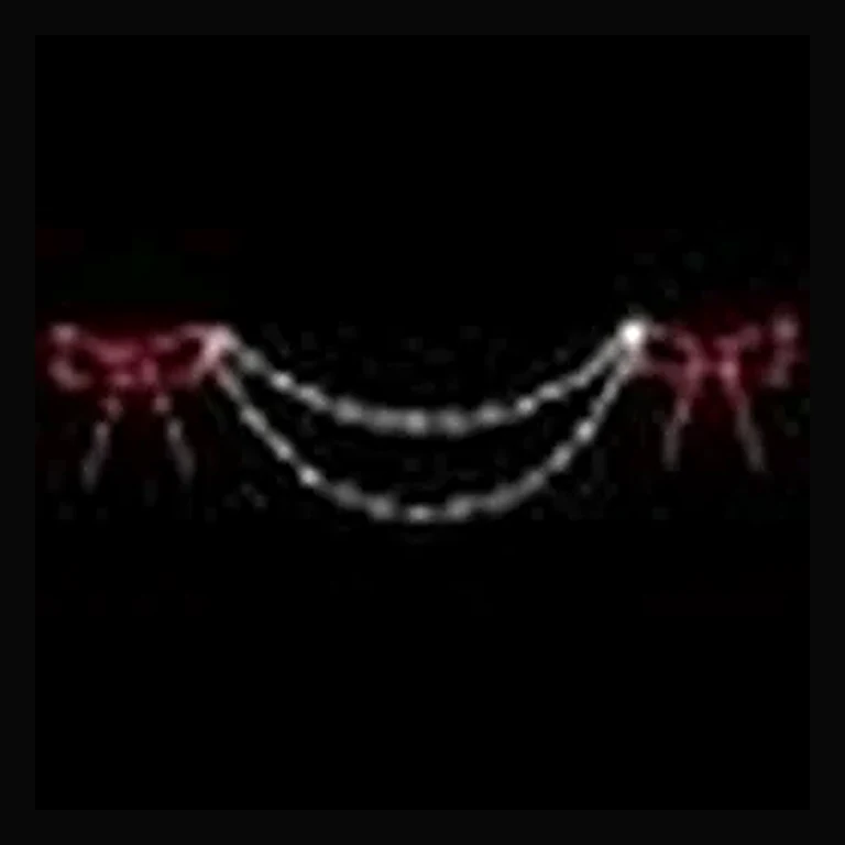 LED Bow with Garland End Piece (Red/White)