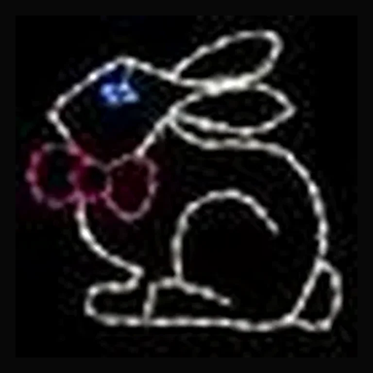 Easter Bunny with Bow Tie LED Display