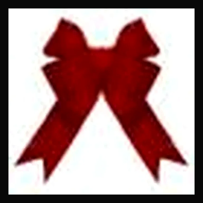 24" 4-Loop Velvet Bow (Red)