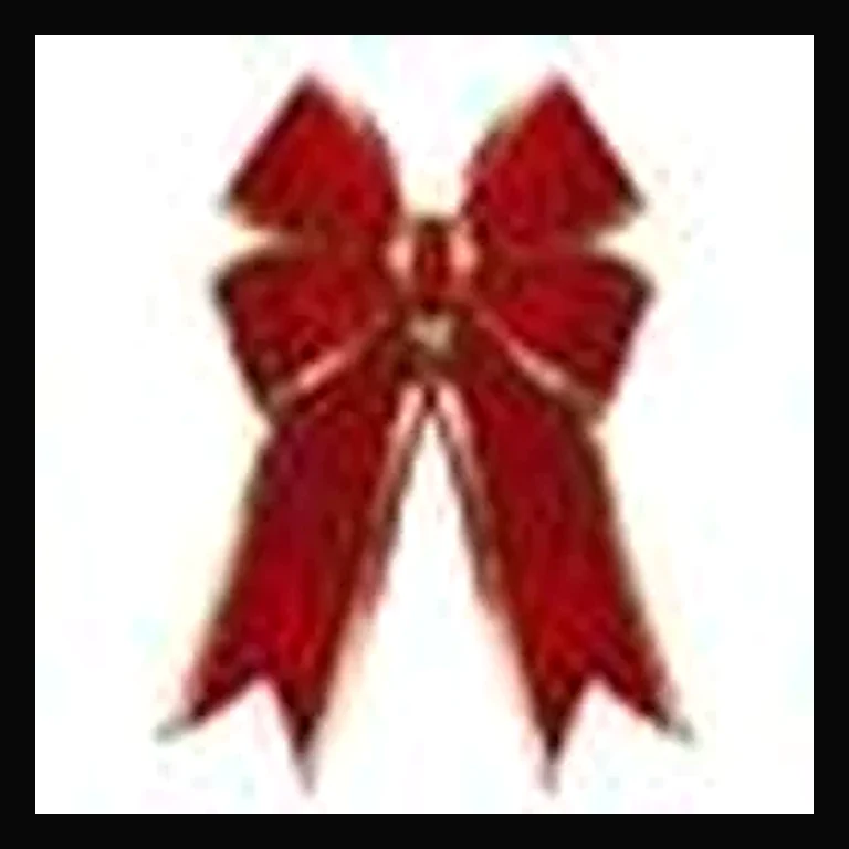 36" Bow Red Velvet 4-Loop
