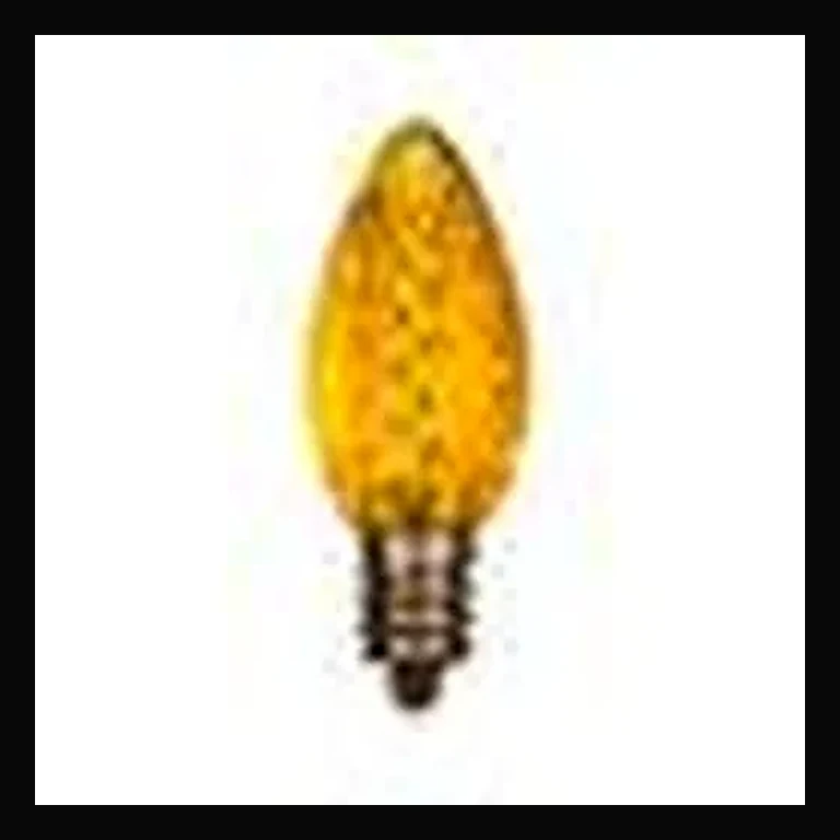LED C7 Bulb - Faceted — Gold