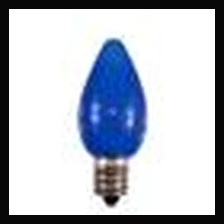 LED C7 Bulb - Opaque — Opaque Blue