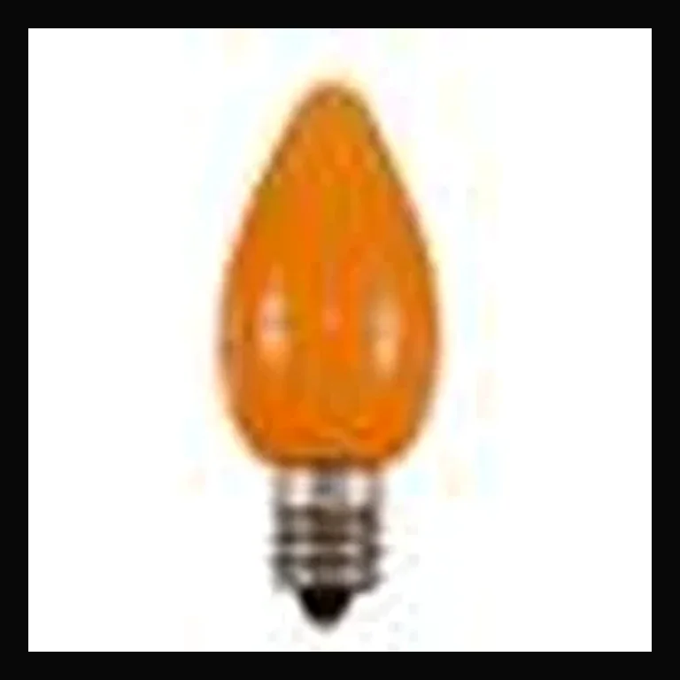 LED C7 Bulb - Opaque — Opaque Orange
