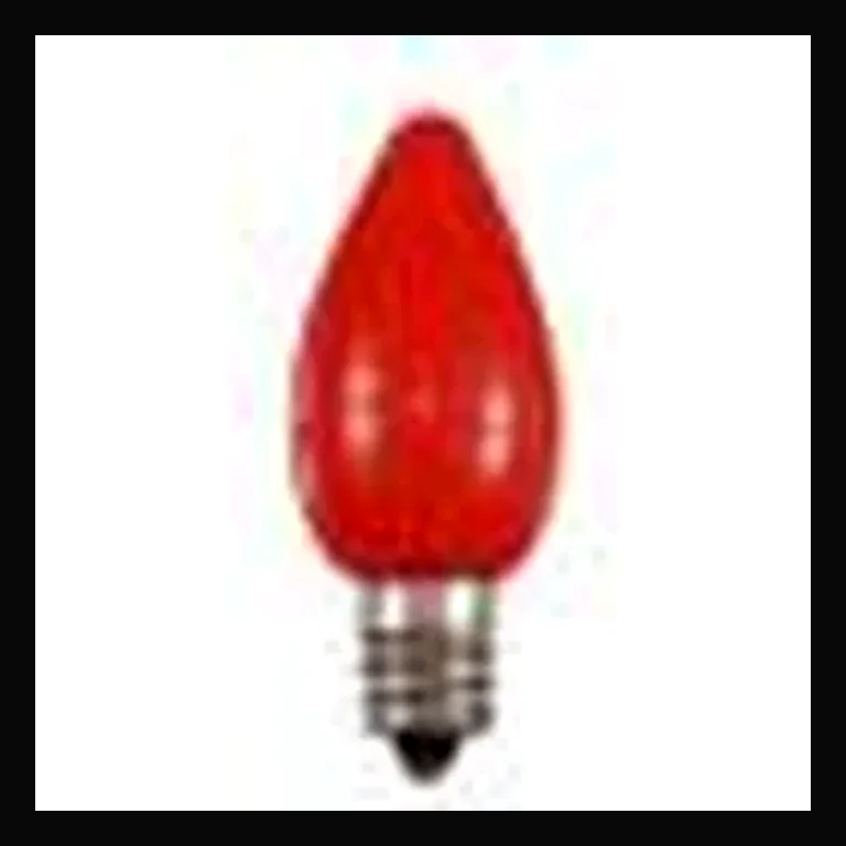 LED C7 Bulb - Opaque — Opaque Red