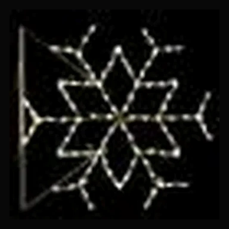 Pole Mount Snowflake LED Display 48" (C7 bulbs