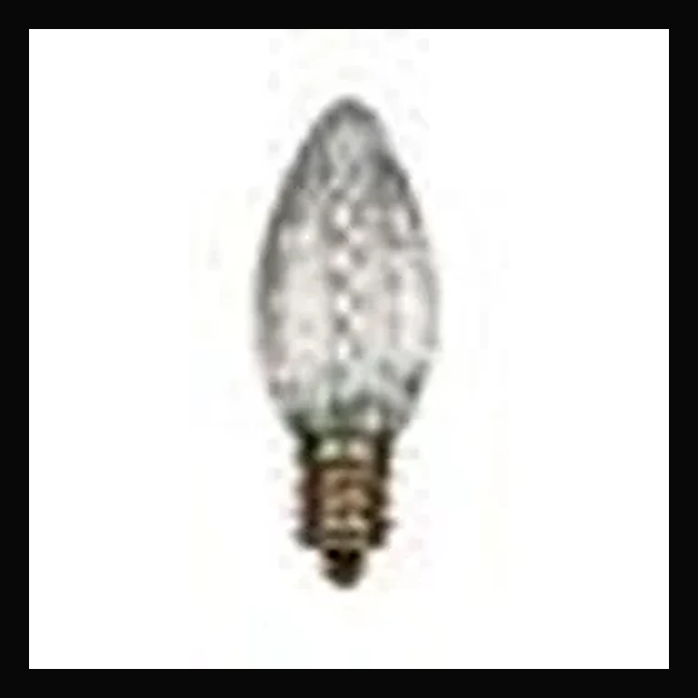 LED C7 Bulb - Faceted — White