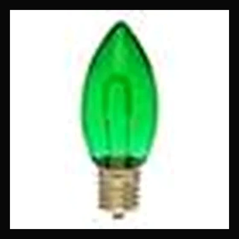LED C9 Bulb Classic Filament — Green