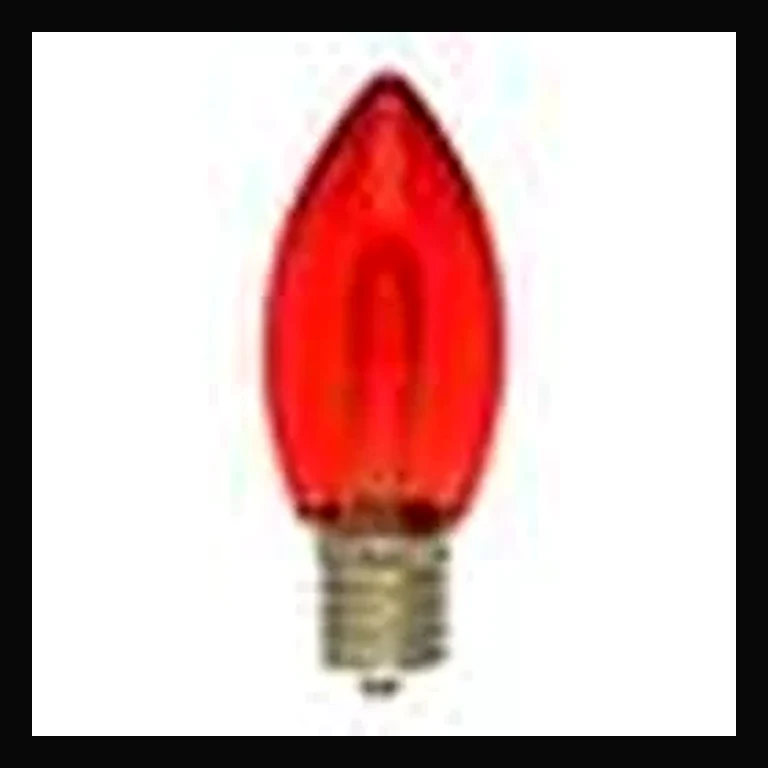 LED C9 Bulb Classic Filament — Red