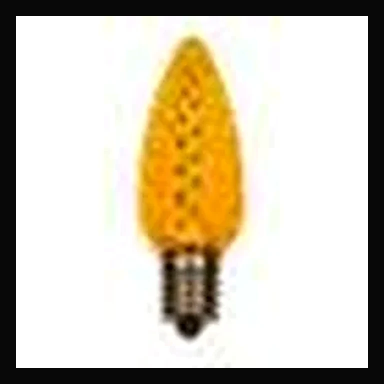 LED C9 Faceted Bulb — Gold