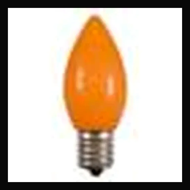 LED C9 Bulb - Opaque — Orange