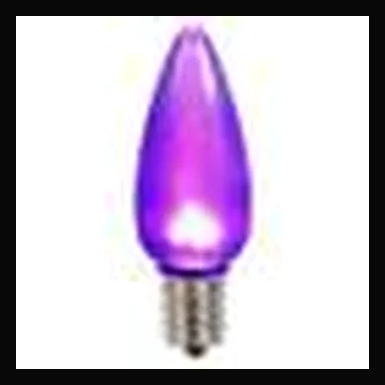 LED C9 Smooth Bulb — Purple