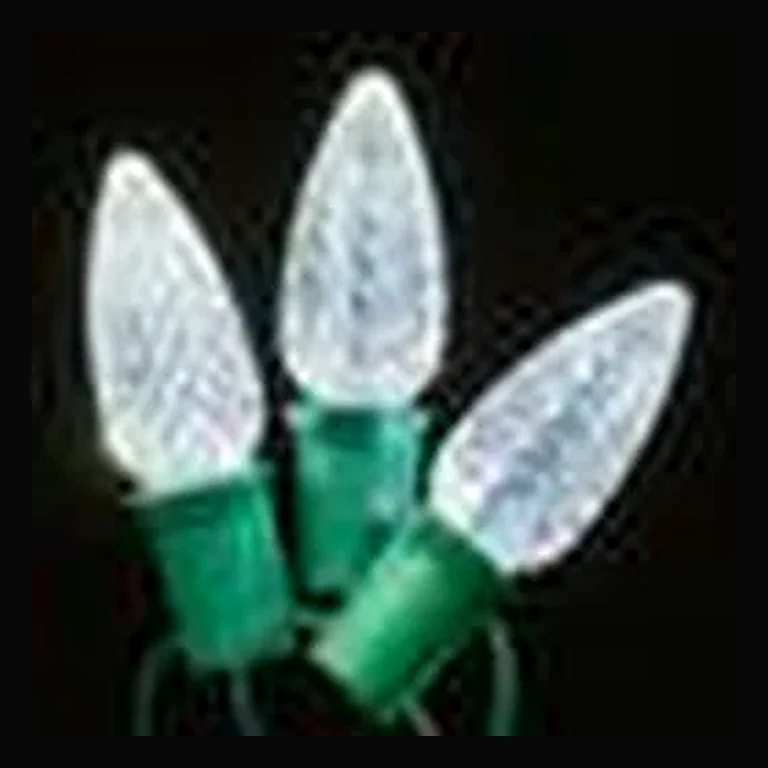 LED C9 Faceted Twinkle Bulb — White