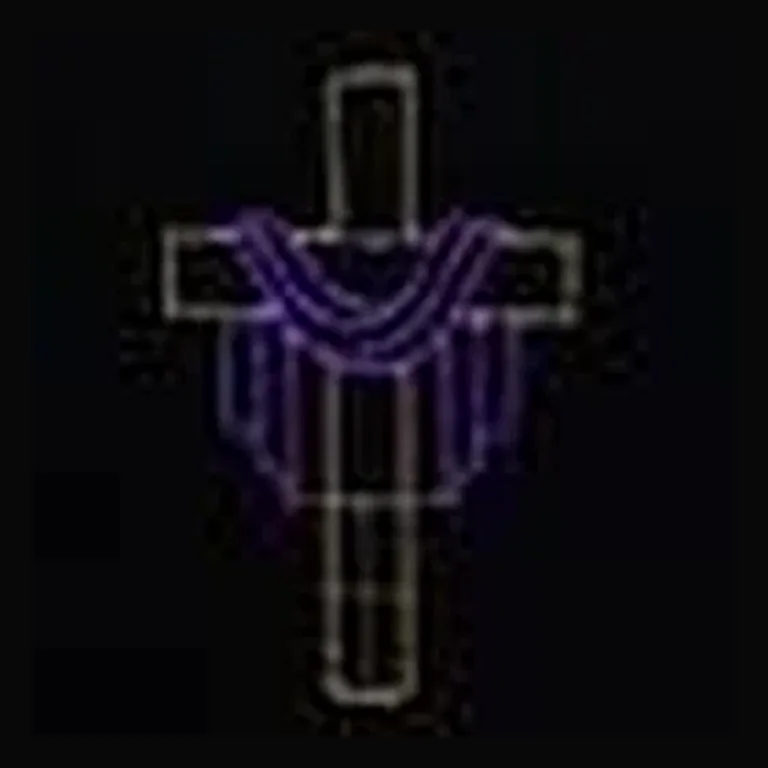 Jesus Cross with Robe LED Display (64")