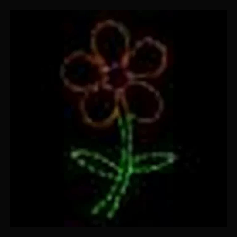 Daisy Flower LED Display - Orange