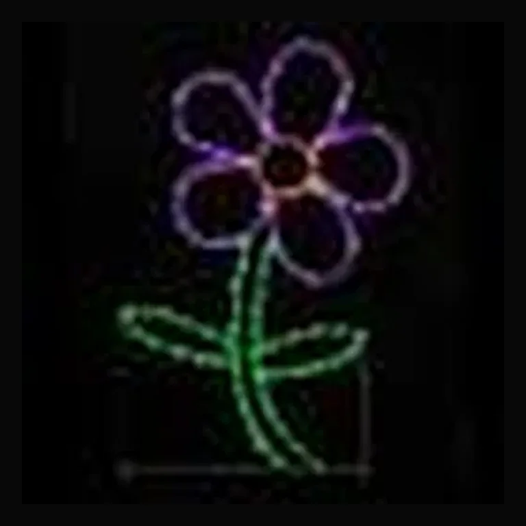 Daisy Flower LED Display - Purple
