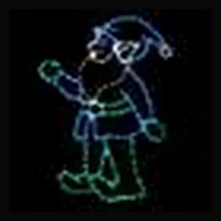 Elf Tending Golf Flag LED Display