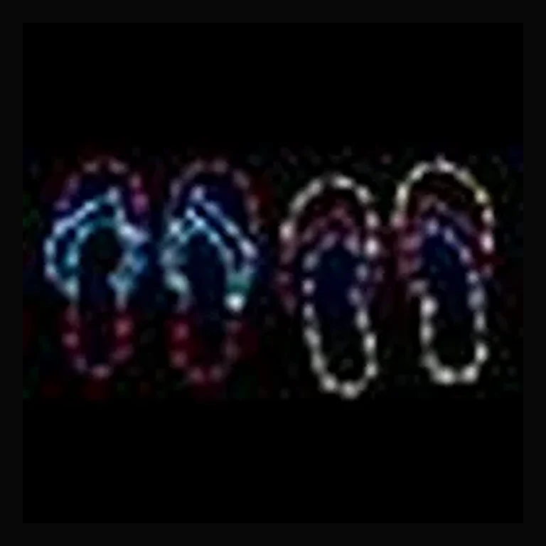 His and Hers Flip-Flops Beach Sandals LED Display