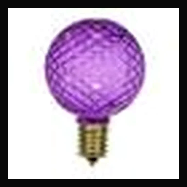 LED G50 Bulb — Purple