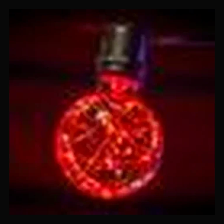 G80 Glass Bulb with Fairy Lights (Red) E26 Base