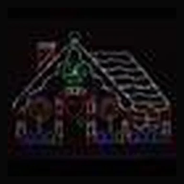 LED Gingerbread House