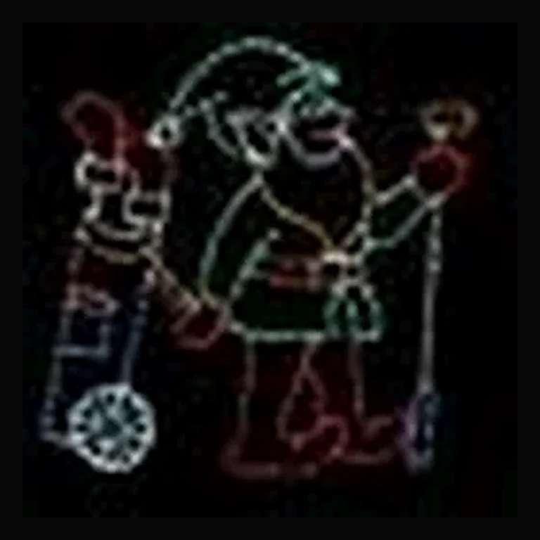 Golfing Elf Animated LED Display