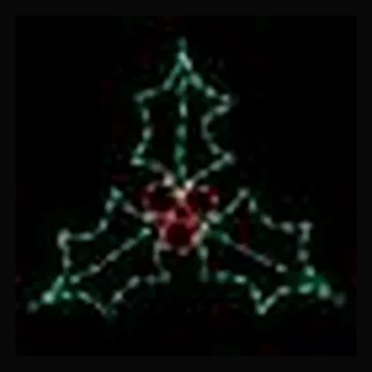 Holly with Berries LED Display (37")