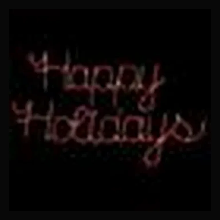 LED Happy Holidays (Red)