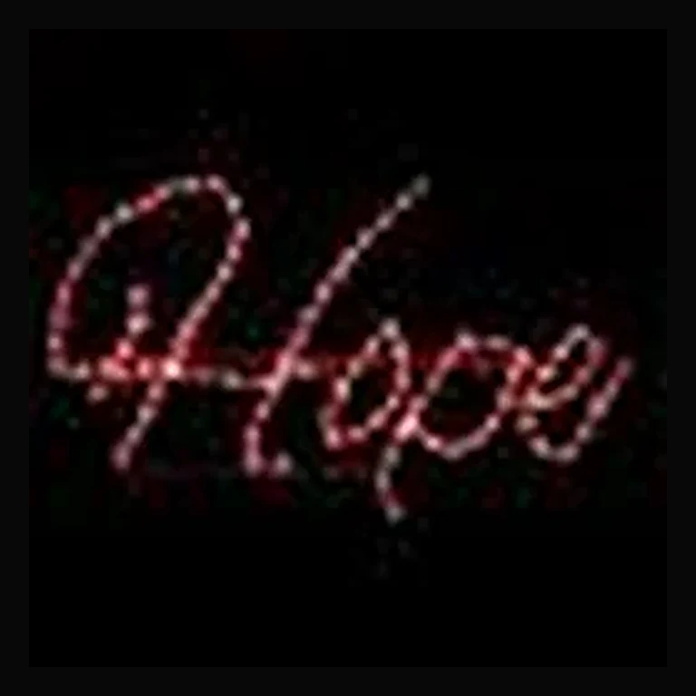Hope LED Sign - Red (48")