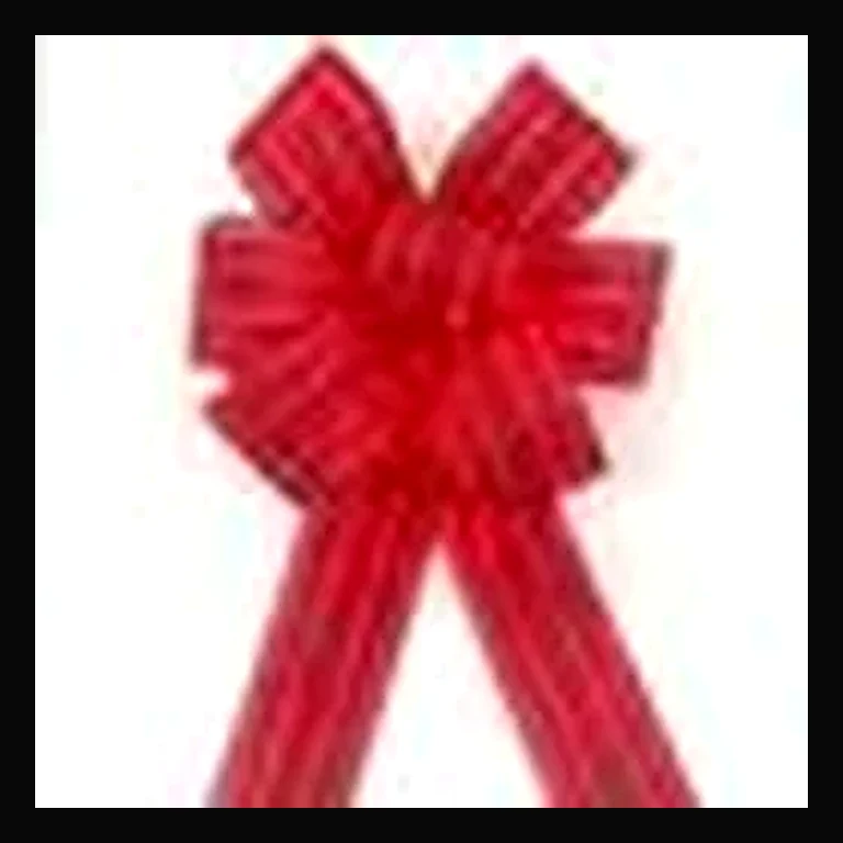Illuma Bow 7 loops, Red, A/C Twinkle Lights