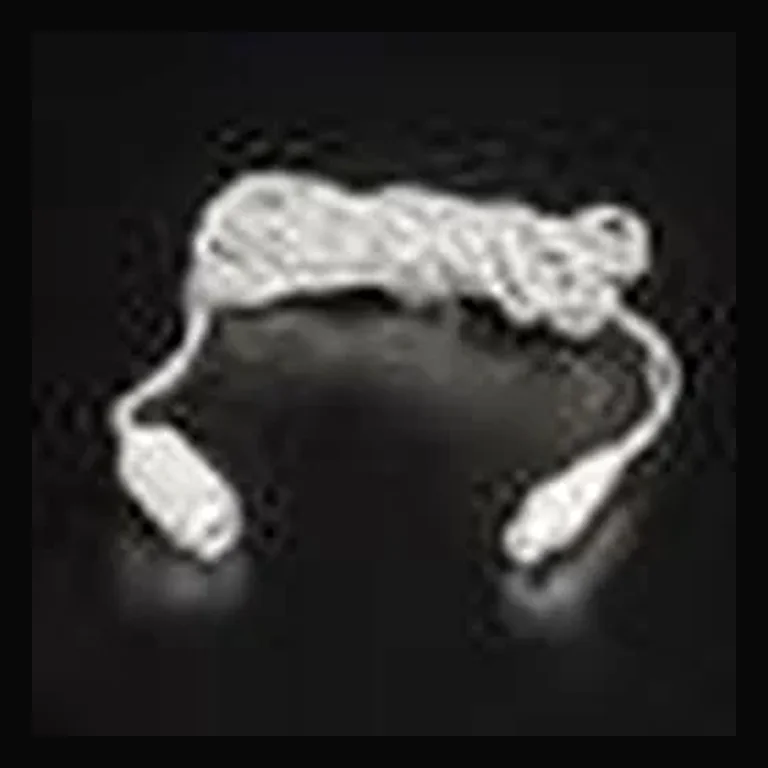 2 Pin White 12' Jumper Cord